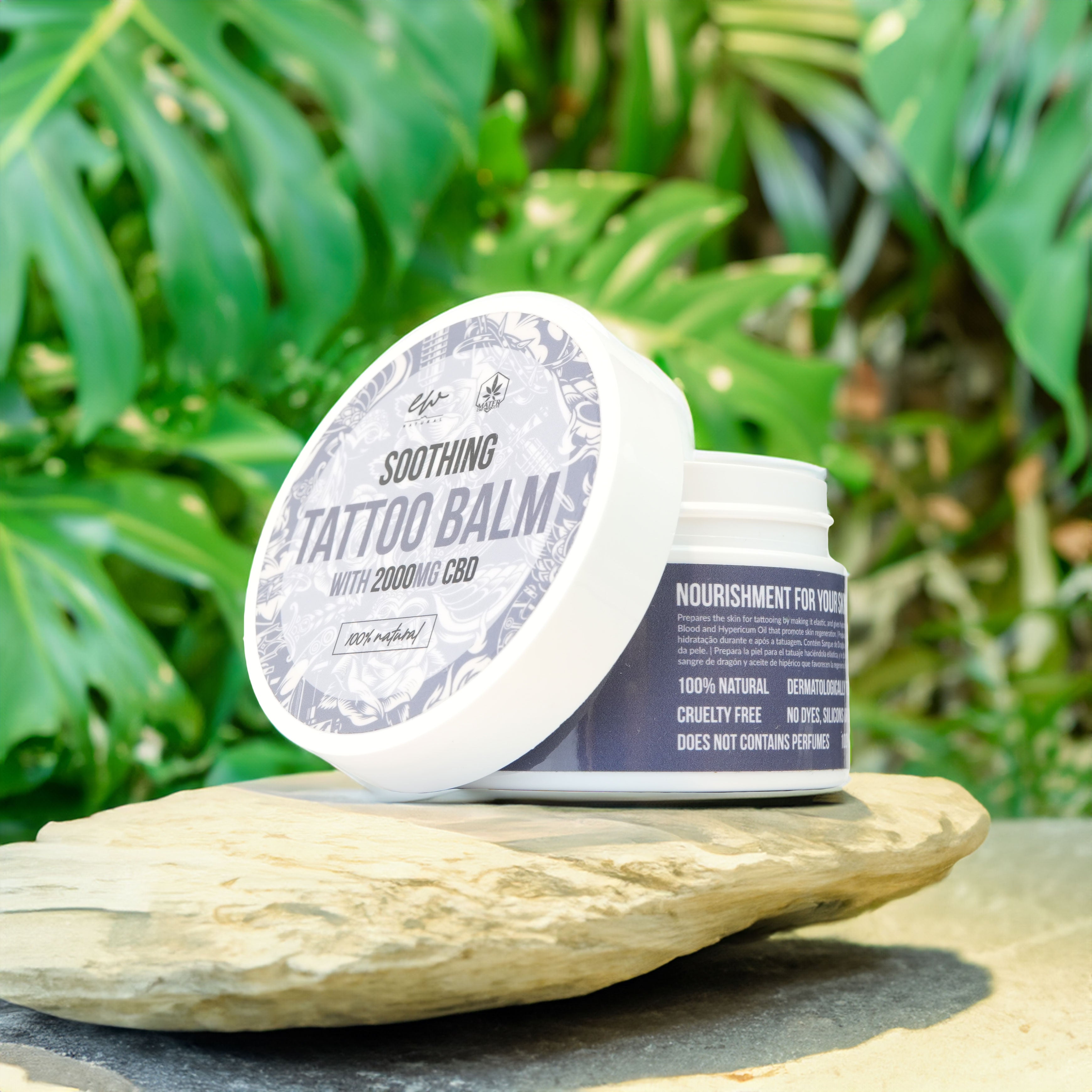 Baume Tatouage CBD 100% Bio & Végan - 2000mg de CBD