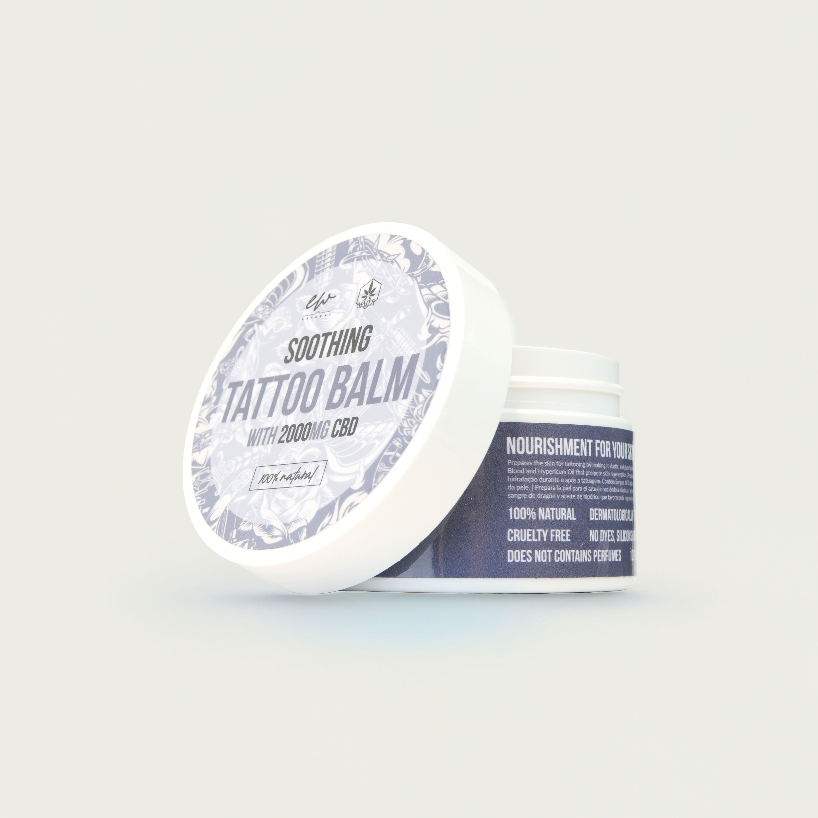 Baume Tatouage CBD 100% Bio & Végan - 2000mg de CBD