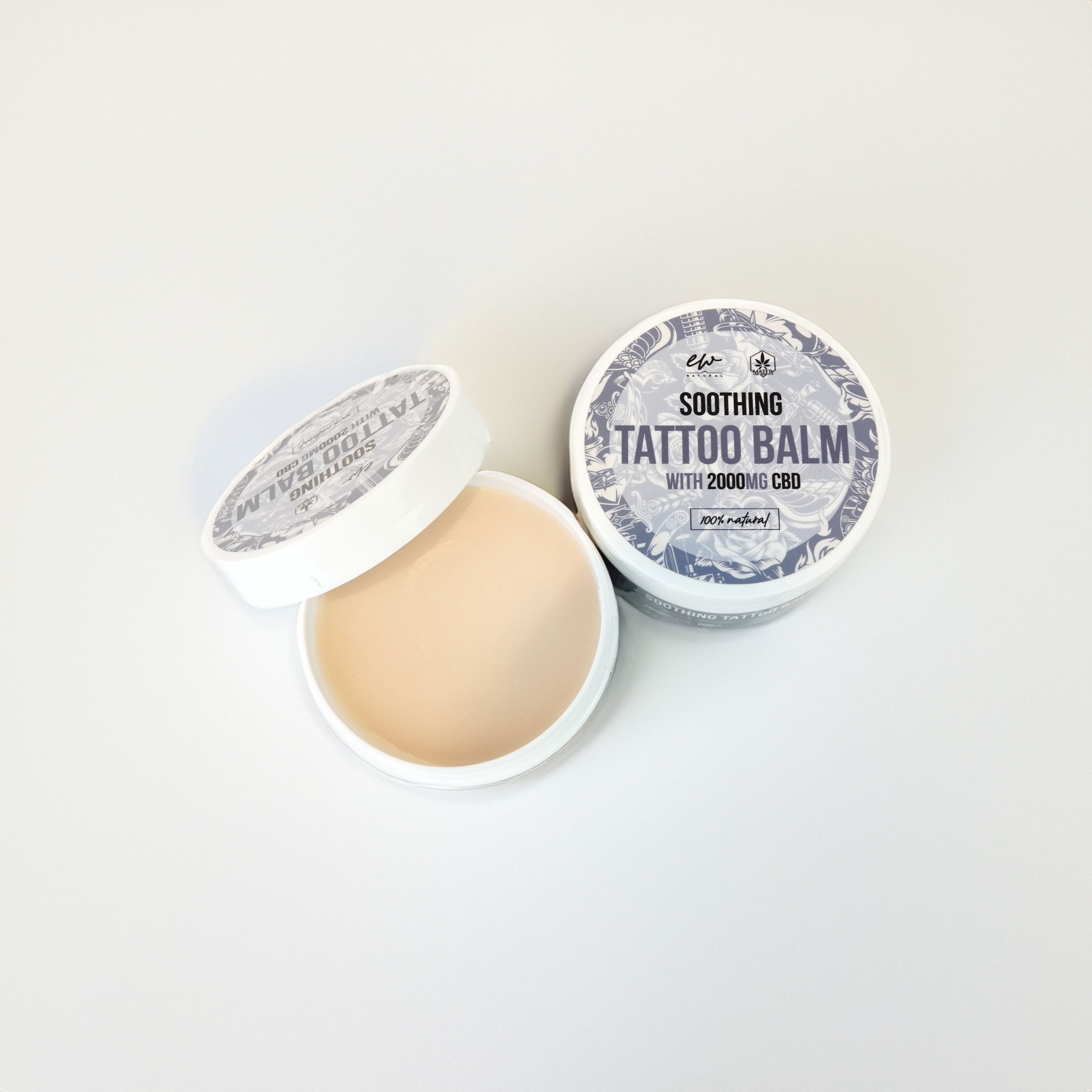 Baume Tatouage CBD 100% Bio & Végan - 2000mg de CBD